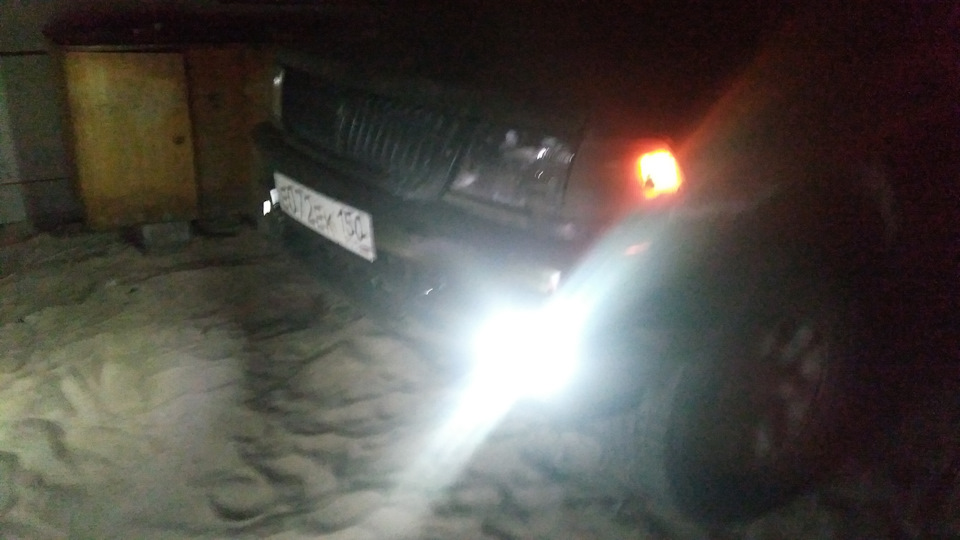 Китайские диодные ПТФ с Али — Mitsubishi Montero Sport, 3 л, 1997 года ...