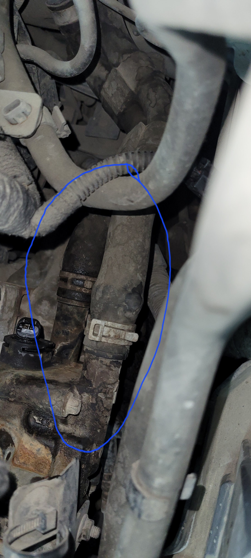 Датчик температуры ОЖ и пузырящиеся трубки отопителя — Opel Astra H, 1 ...