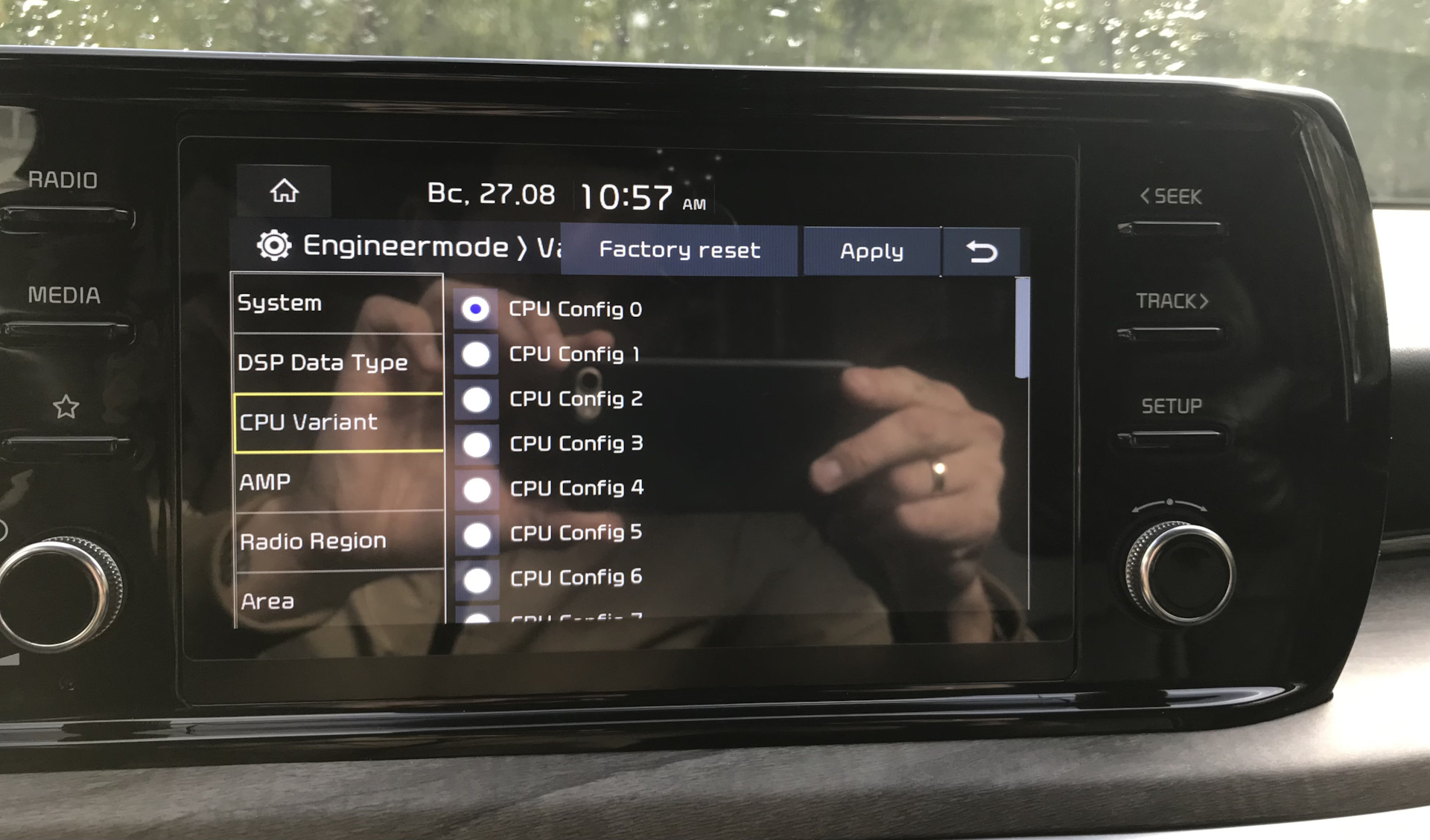 Активация беспроводного штатного CarPlay — KIA K5 (3G), 2 л, 2021 года
