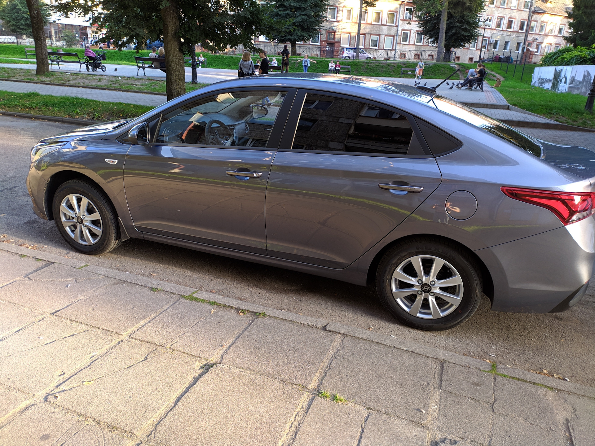 Литые диски. — Hyundai Solaris (2G), 1,6 л, 2019 года | колёсные диски ...