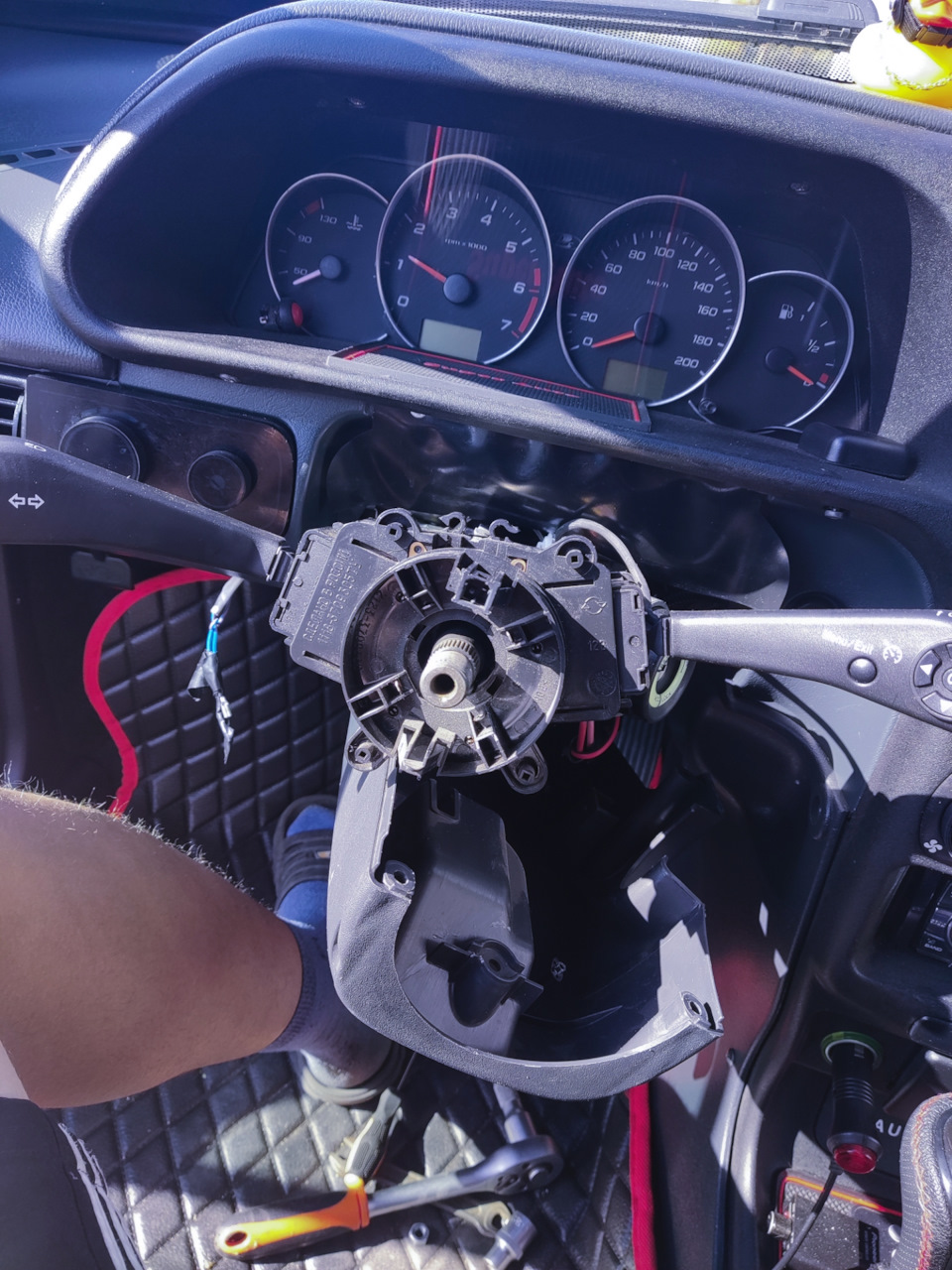 Рулевая колонка от ШевиНивы + подрулевой кожух Приора в ВАЗ 2114 😎 ...