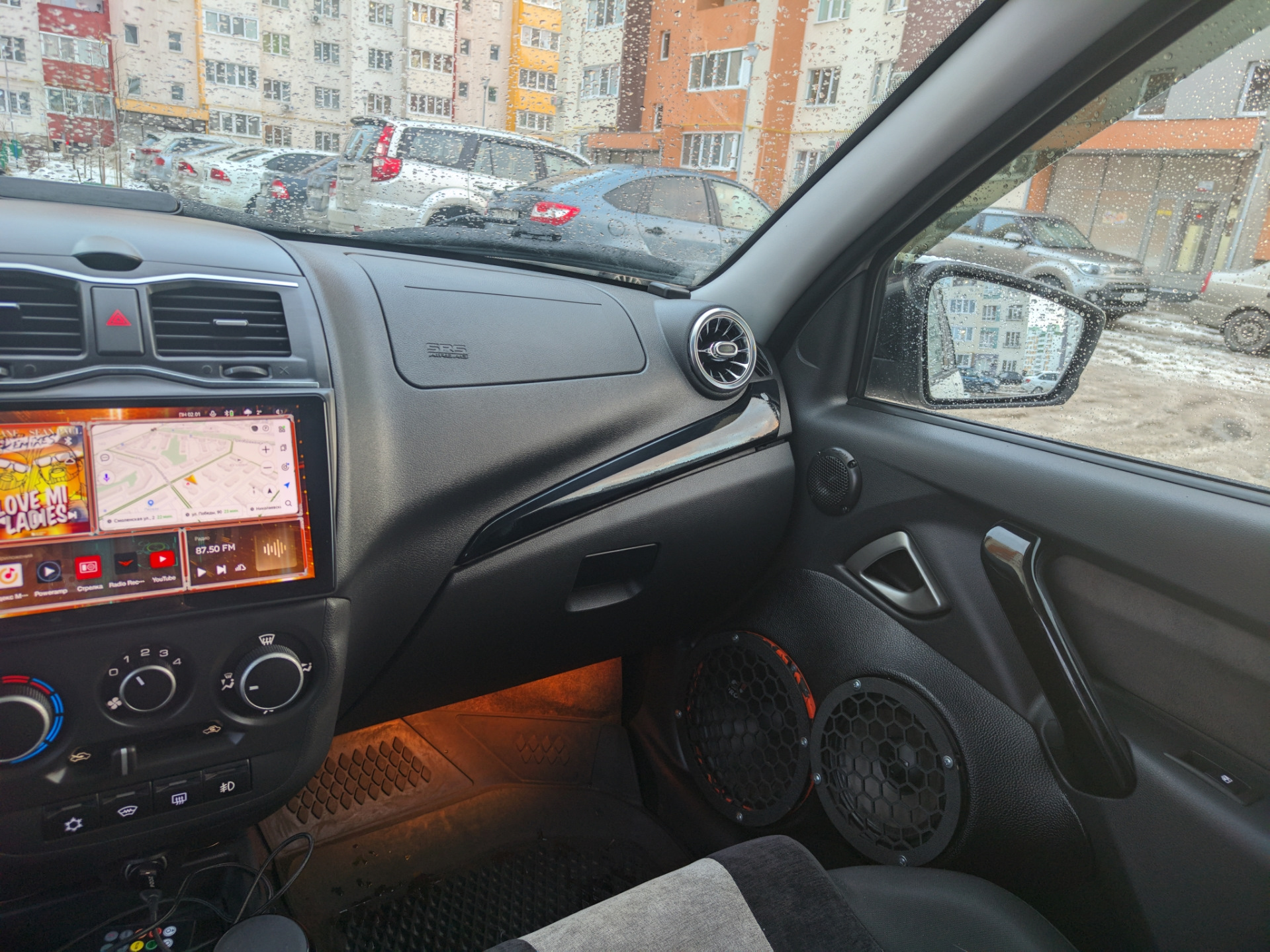 Воздуховоды AMG, подсветка — Lada Гранта (2G) FL, 1,6 л, 2020 года ...