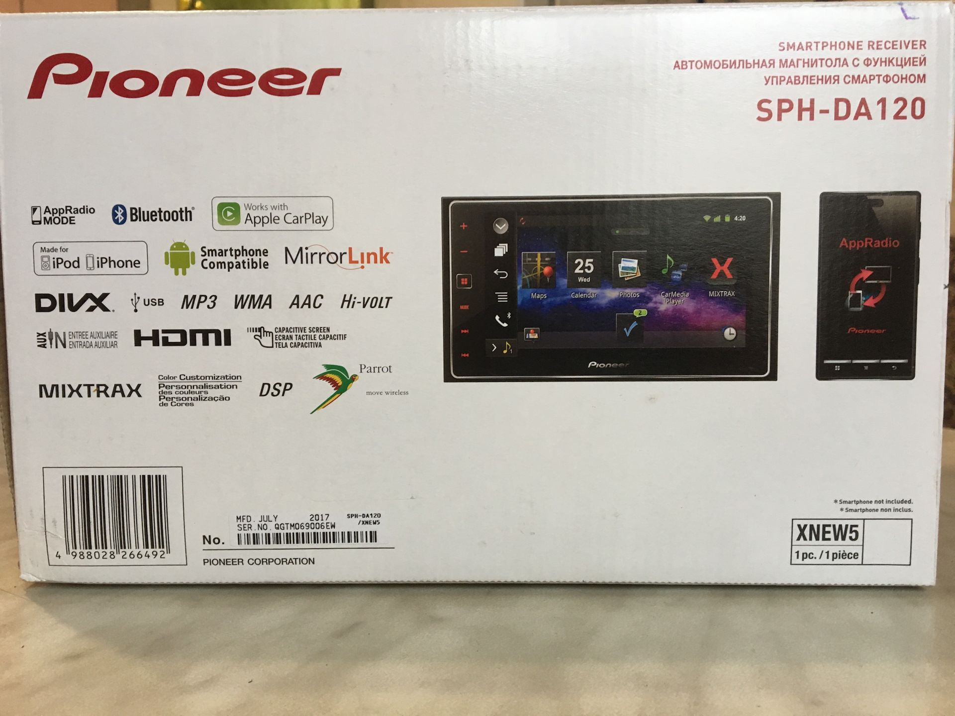 Автомагнитола pioneer sph da120 инструкция