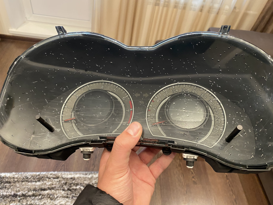 Полировка пластика приборной панели — Toyota Corolla (140/150), 1,6 л ...