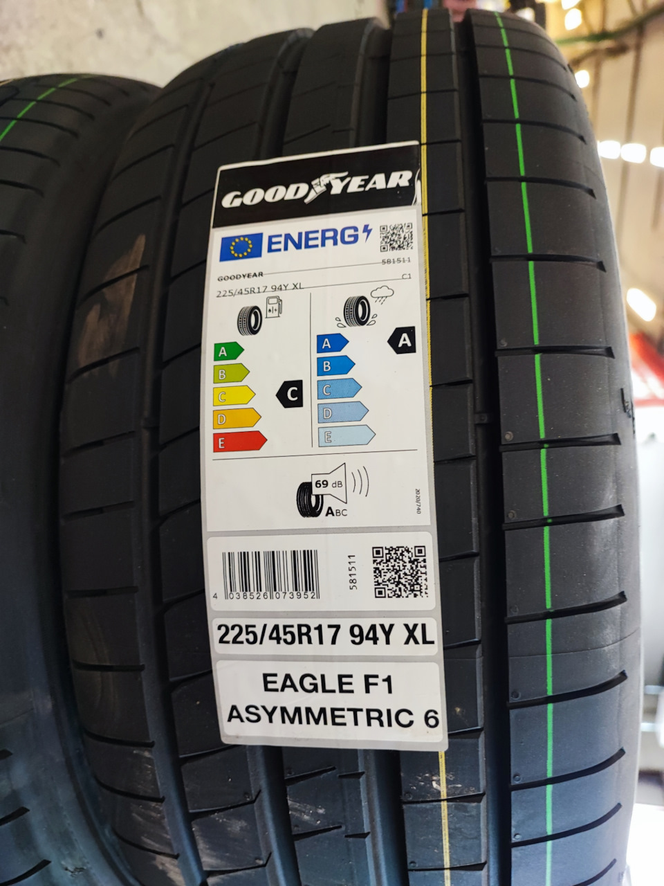 Замена шин. Goodyear Eagle F1 asymmetric 6 — Volvo V70 II, 2,3 л, 2000 ...