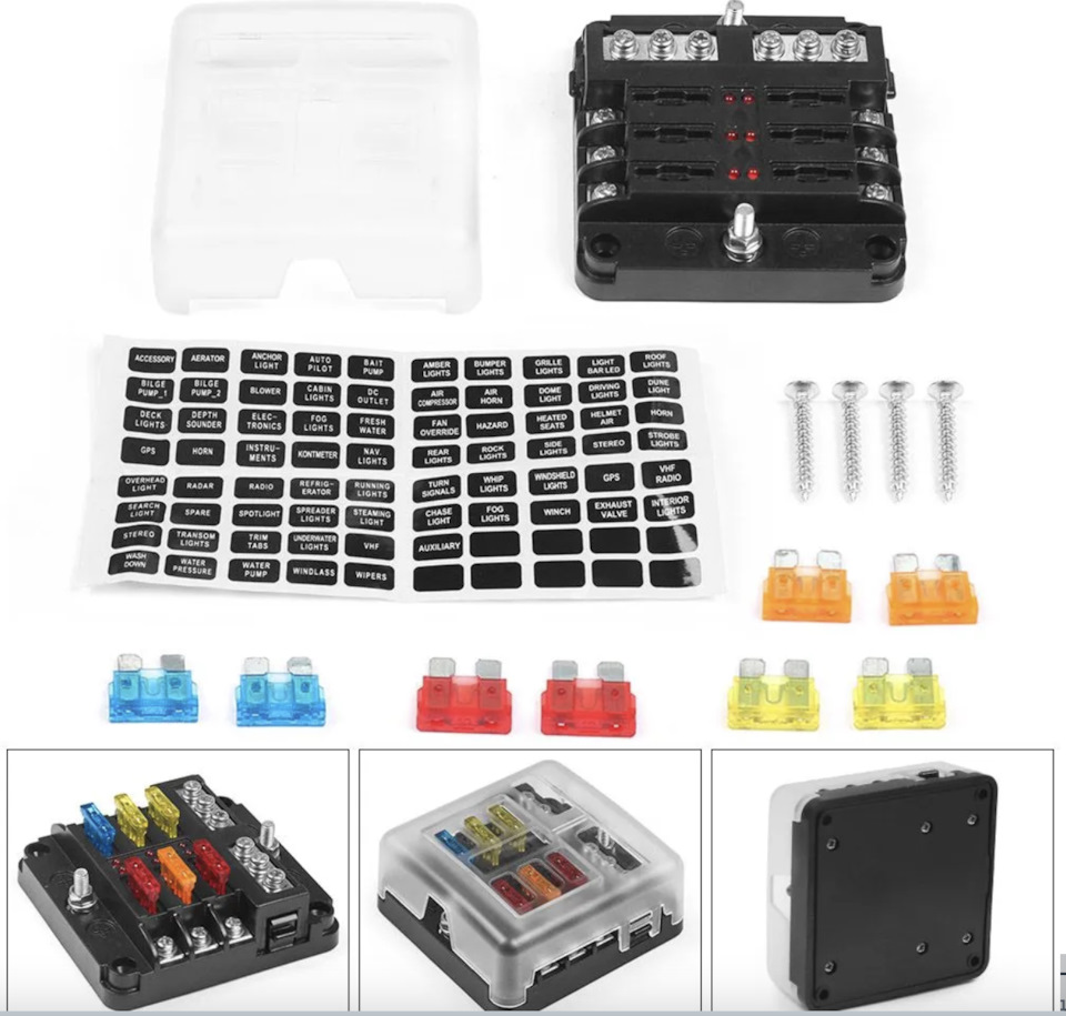 блок автоматического держателя предохранителя со светодиодным индикатором — Toyota Land Cruiser Prado 120-series