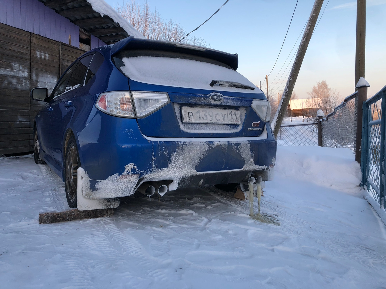 В отпуск на машине зимой. Покатушки. Приключения в -30 по трассе. — Subaru  Impreza (GE, GH), 2 л, 2007 года | путешествие | DRIVE2