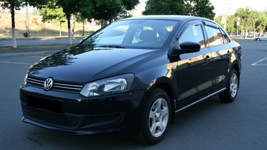 volkswagen polo седан 2011 черный