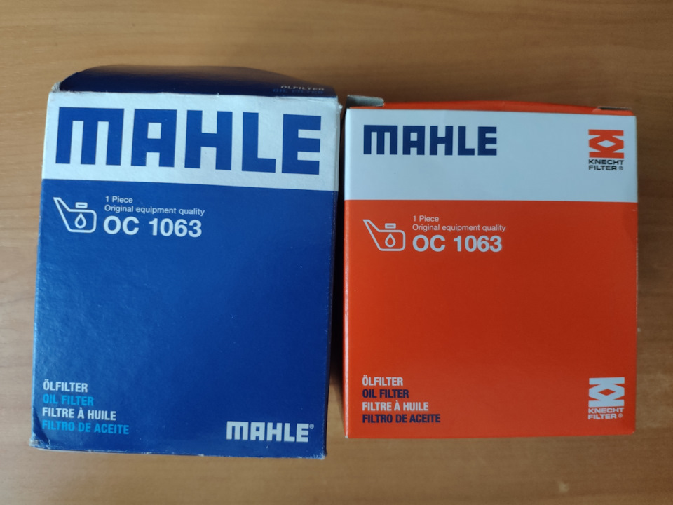 Сравнение MAHLE OC1063 Австрия и Китай — масленный фильтр Ford Focus 3 ...