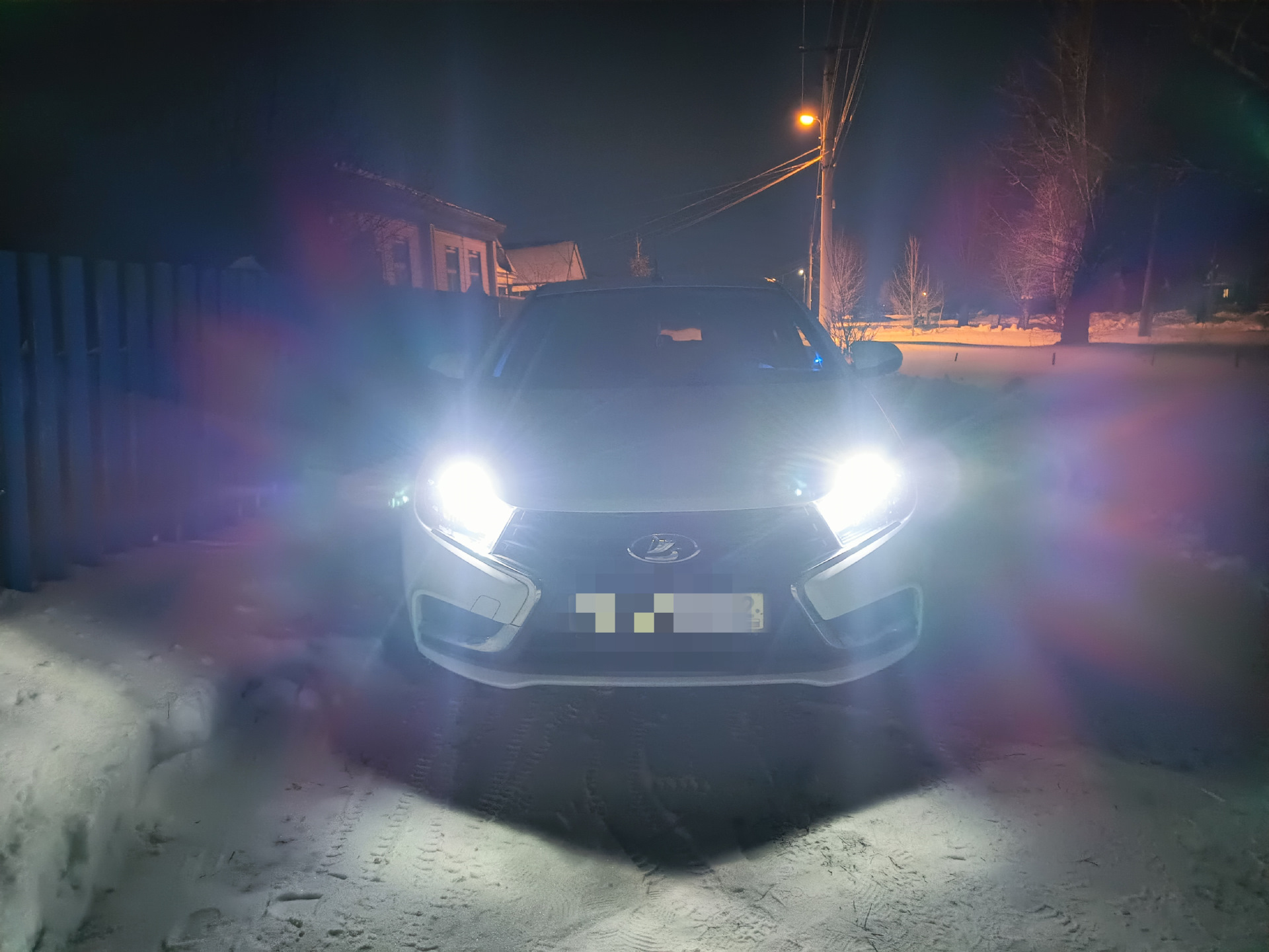 [Покупки] #9. Светодиодные лампы ДХО W21/5W с линзой на LADA VESTA ...
