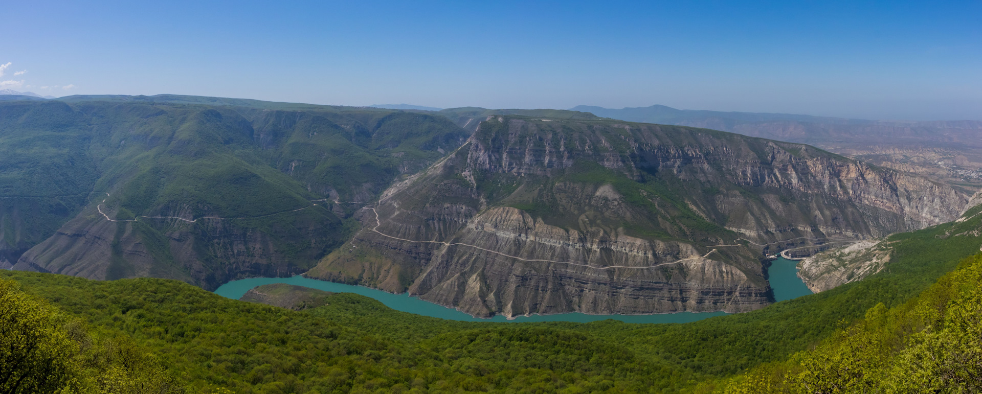 Сулакский каньон паронама