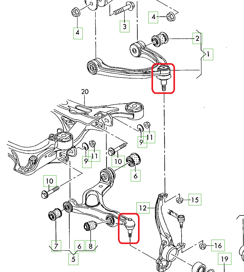 Пыльник шаровой опоры Volkswagen Touareg 1 поколение, GP 2002 — 2010 ...