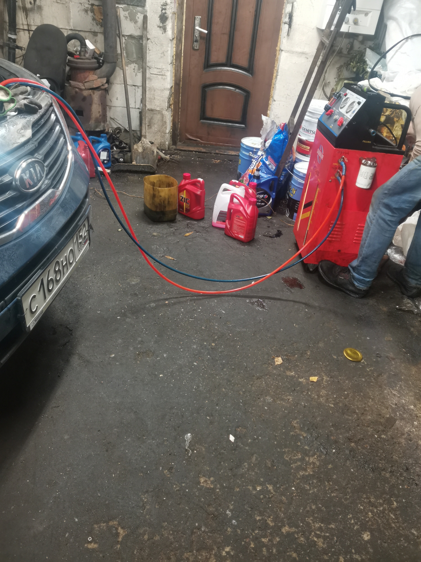 Полная (аппаратная) замена масла в АКПП — KIA Sportage (3G), 2 л, 2012 ...