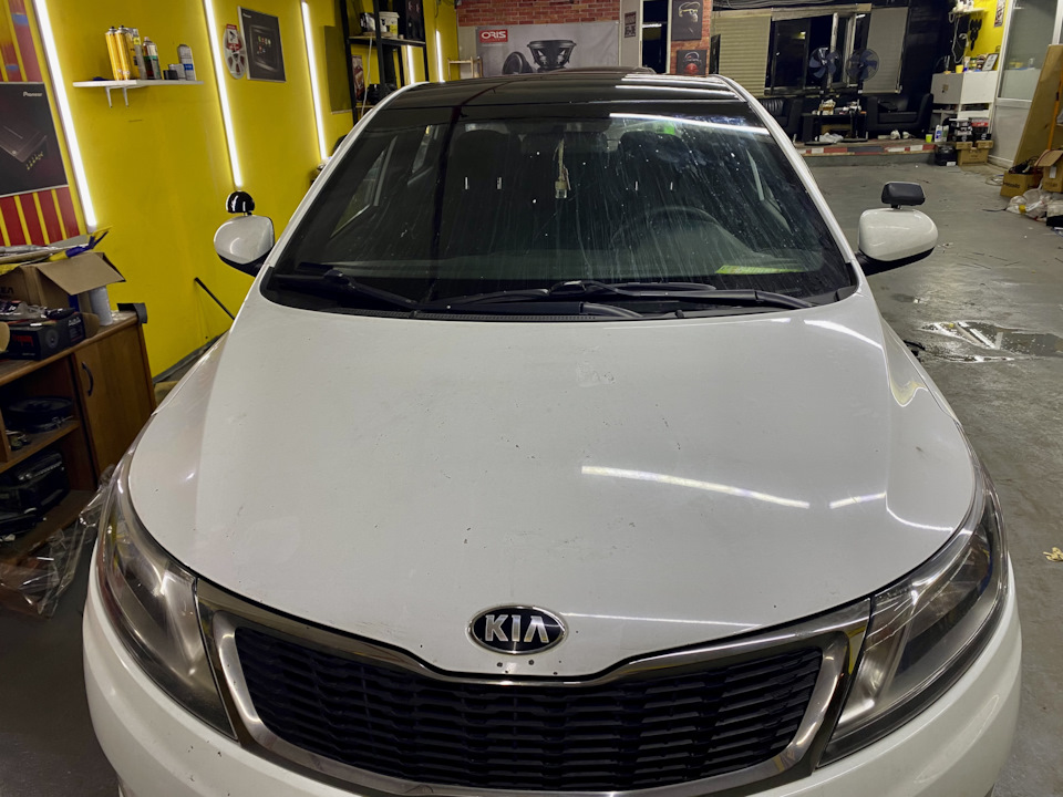 Черная пленка на крышу Рио — KIA Rio (3G), 1,6 л, 2015 года | стайлинг ...