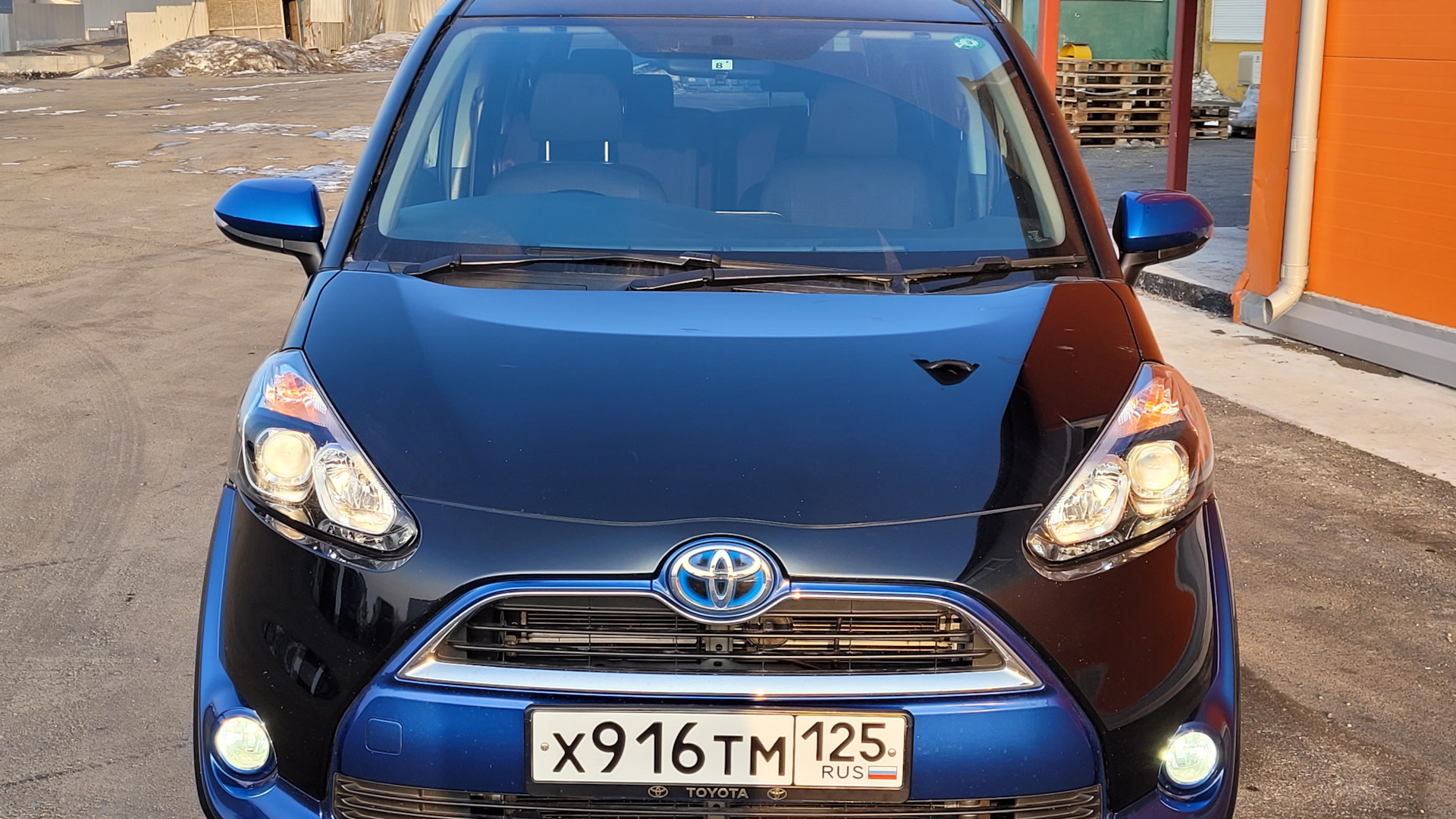 Toyota Sienta (2G) 1.5 гибридный 2017 | Синяя морда на DRIVE2