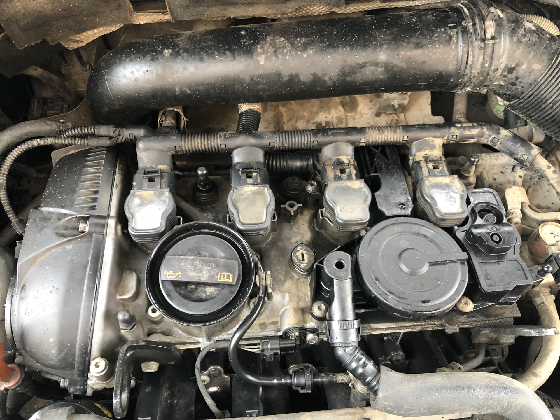 Замена лопаток фазорегулятора и маслоотделителя — Volkswagen Passat B7 ...