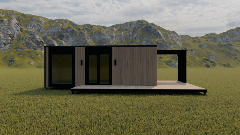 Кропоткине модульный дом терраса