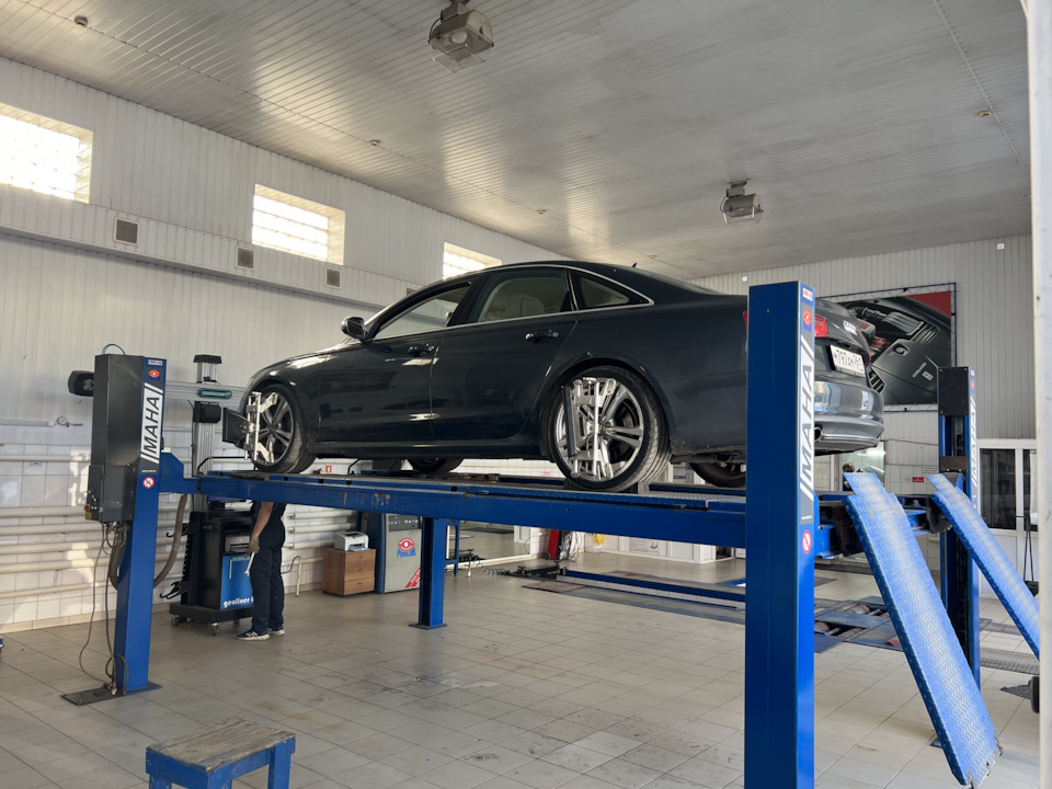 Настройка сход-развала — Audi A6 (C7), 3 л, 2011 года | визит на сервис ...