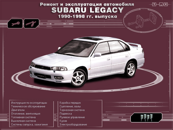 Фото в бортжурнале Subaru Legacy (BD/BG/BK)