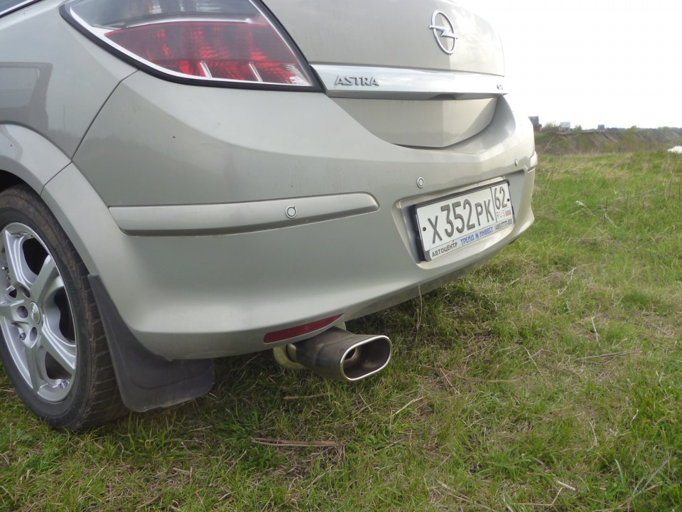 маленький глушитель ) — Opel Astra H GTC, 1,6 л, 2007 года | запчасти ...