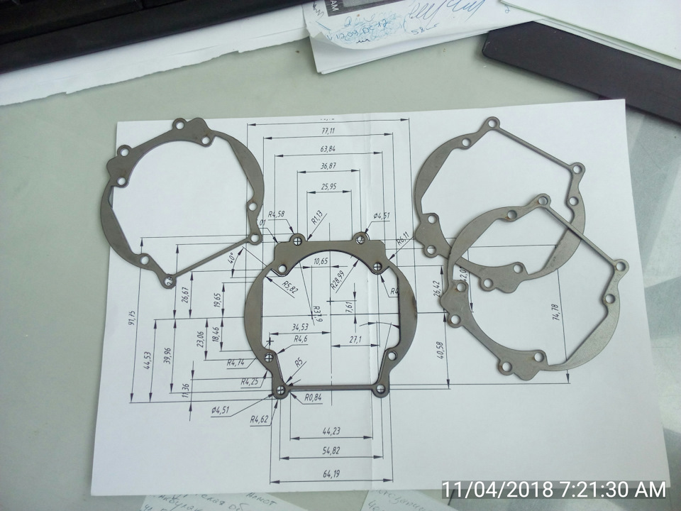 Переходные рамки для линз hella 3r чертежи