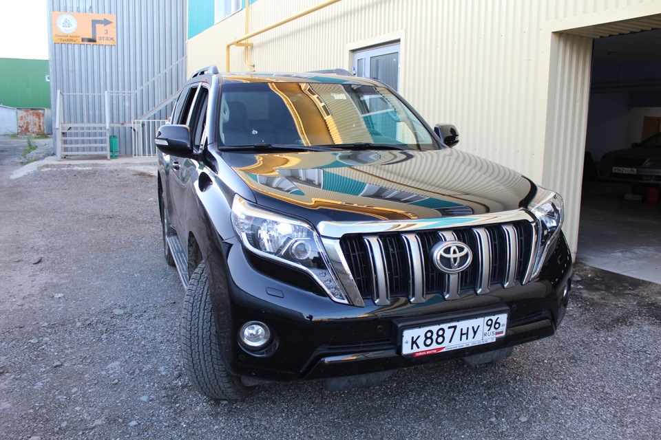 Прадо 150 кузов . Пошив чехлов из черной экокожи Toyota Land Cruiser ...