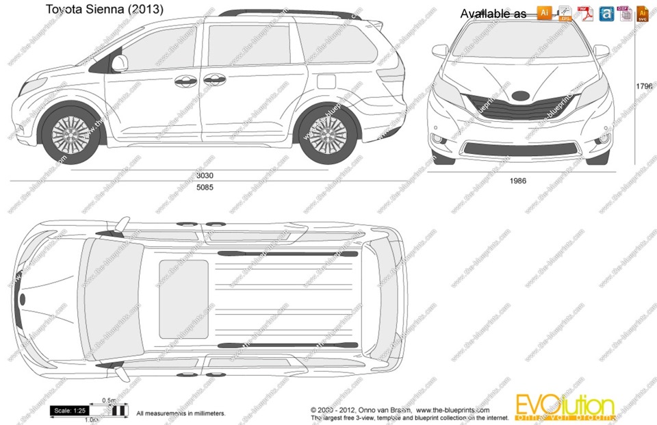 Carnival длина. Toyota Sienna 2012 габариты. Габариты кия Карнивал 2021.