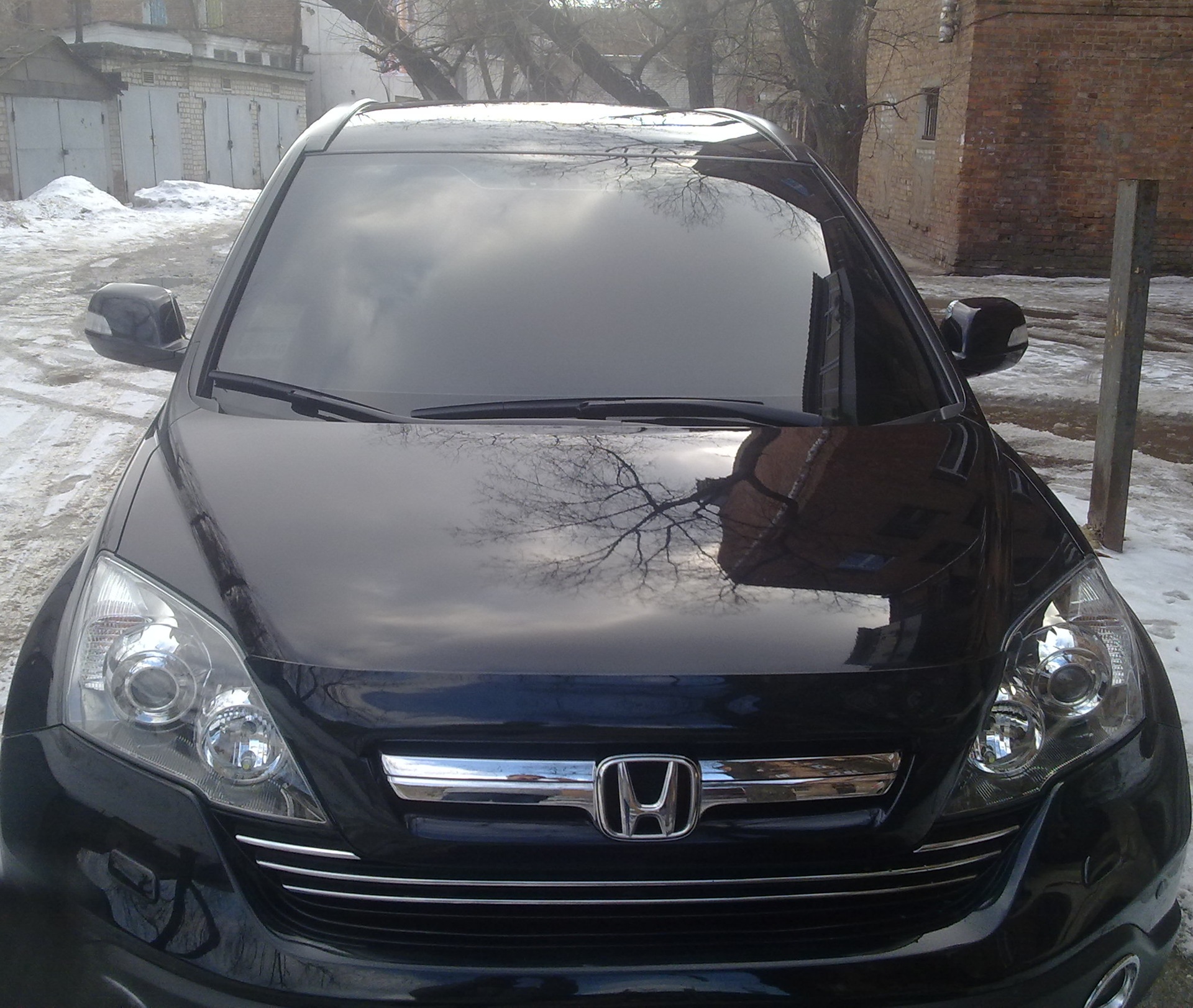 Тонировка лобового стекла — Honda CR-V (RE), 2,4 л, 2008 года | тюнинг |  DRIVE2