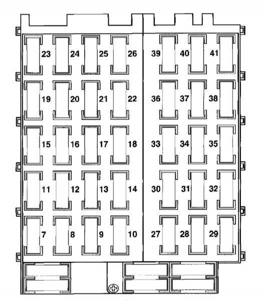 Схема предохранителей мерседес 140