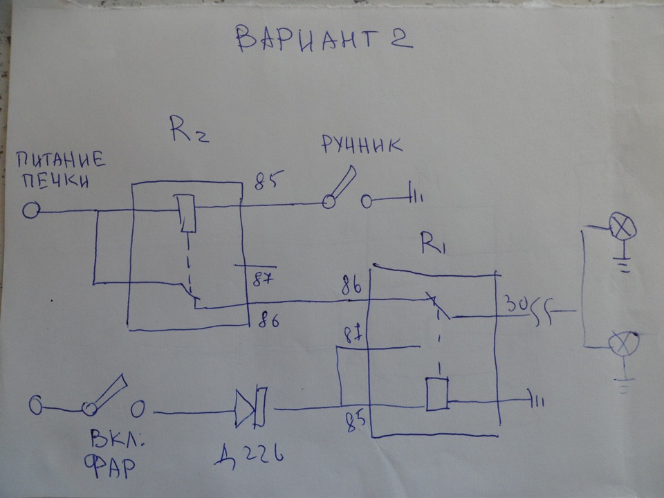 Автоматическое включение фар ближнего света