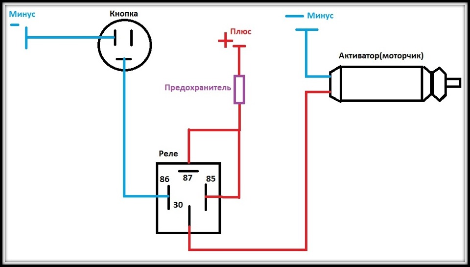 Схема проводки кнопки багажника приора - 95 фото