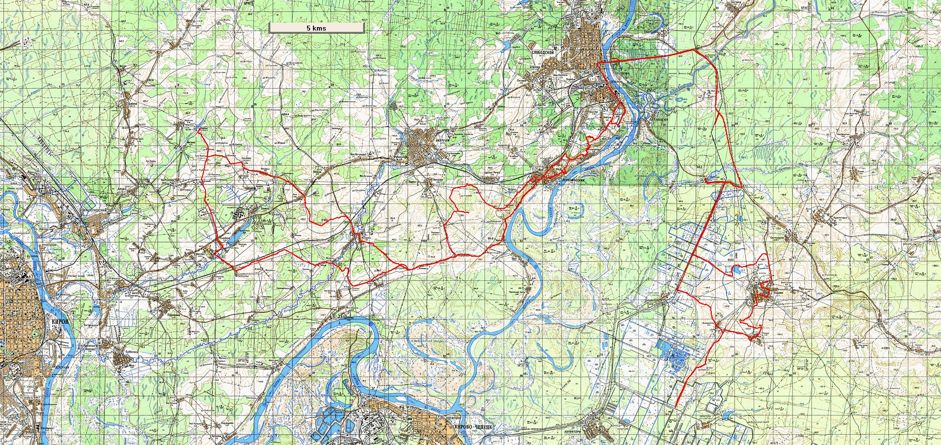 Карта карино слободского района кировской области