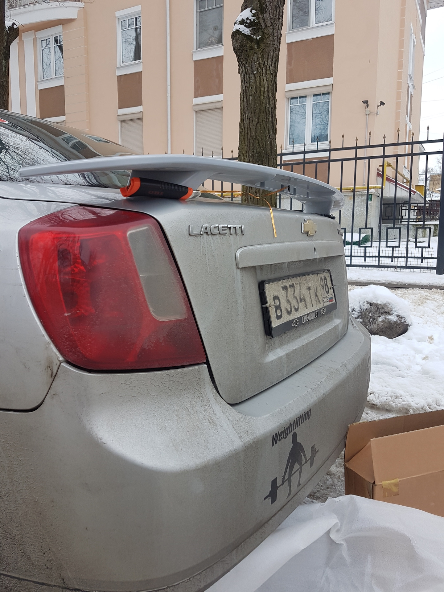 chevrolet lacetti спойлер