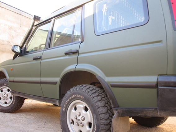 Полная оклейка машины винилом \"Army green\" — Lada 2108, 1,5 л, 1990 ...