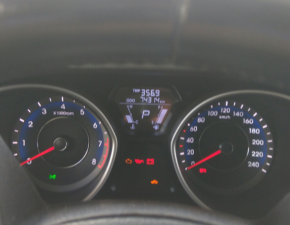 Расход топлива на заправке Oil — Hyundai Elantra (5G), 1,8 л, 2013 года ...