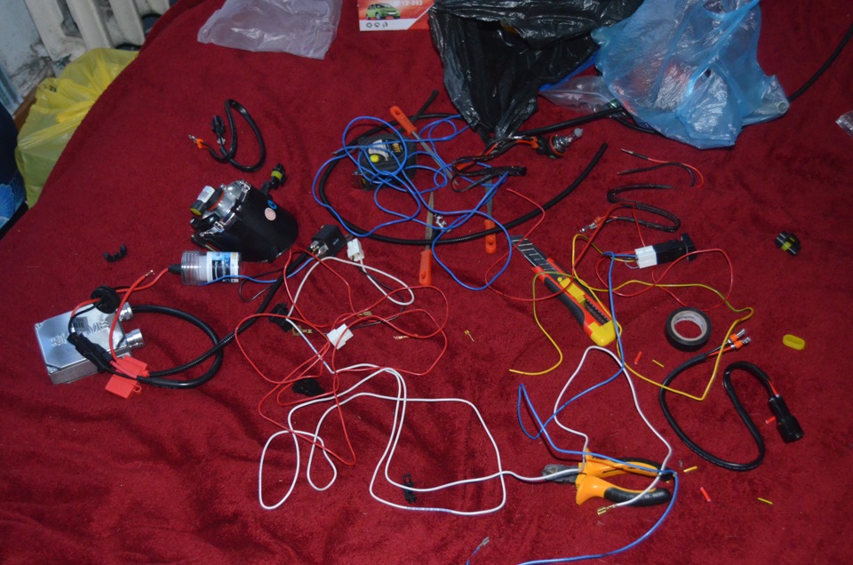 Установка ПТФ — Lada Гранта Лифтбек (1G), 1,6 л, 2014 года ...