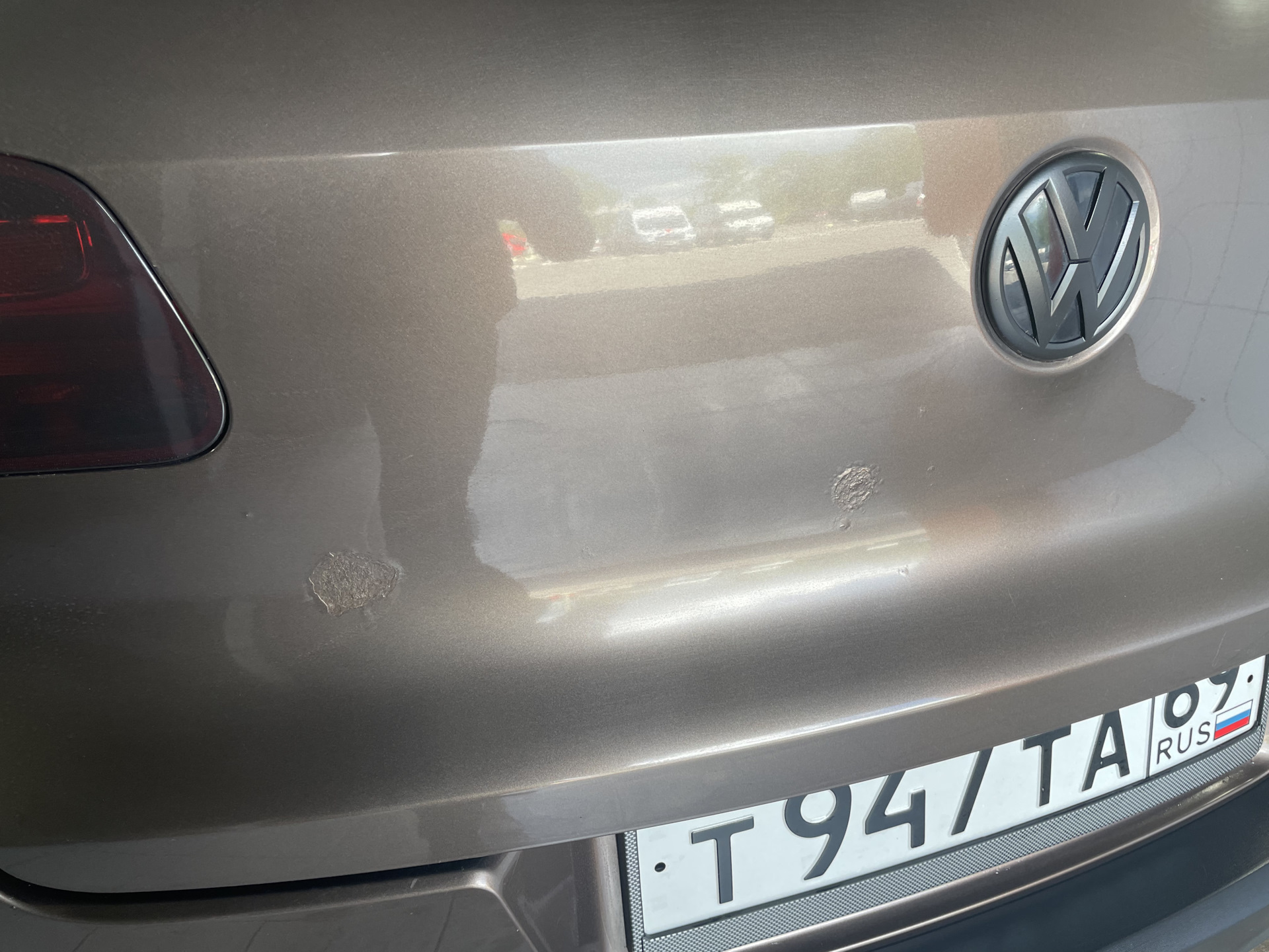 Покраска багажника — Volkswagen Tiguan (1G), 1,4 л, 2007 года ...