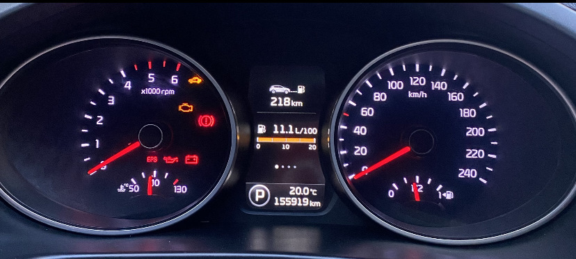 Приборная панель supervision — KIA Sportage (3G), 2 л, 2010 года ...