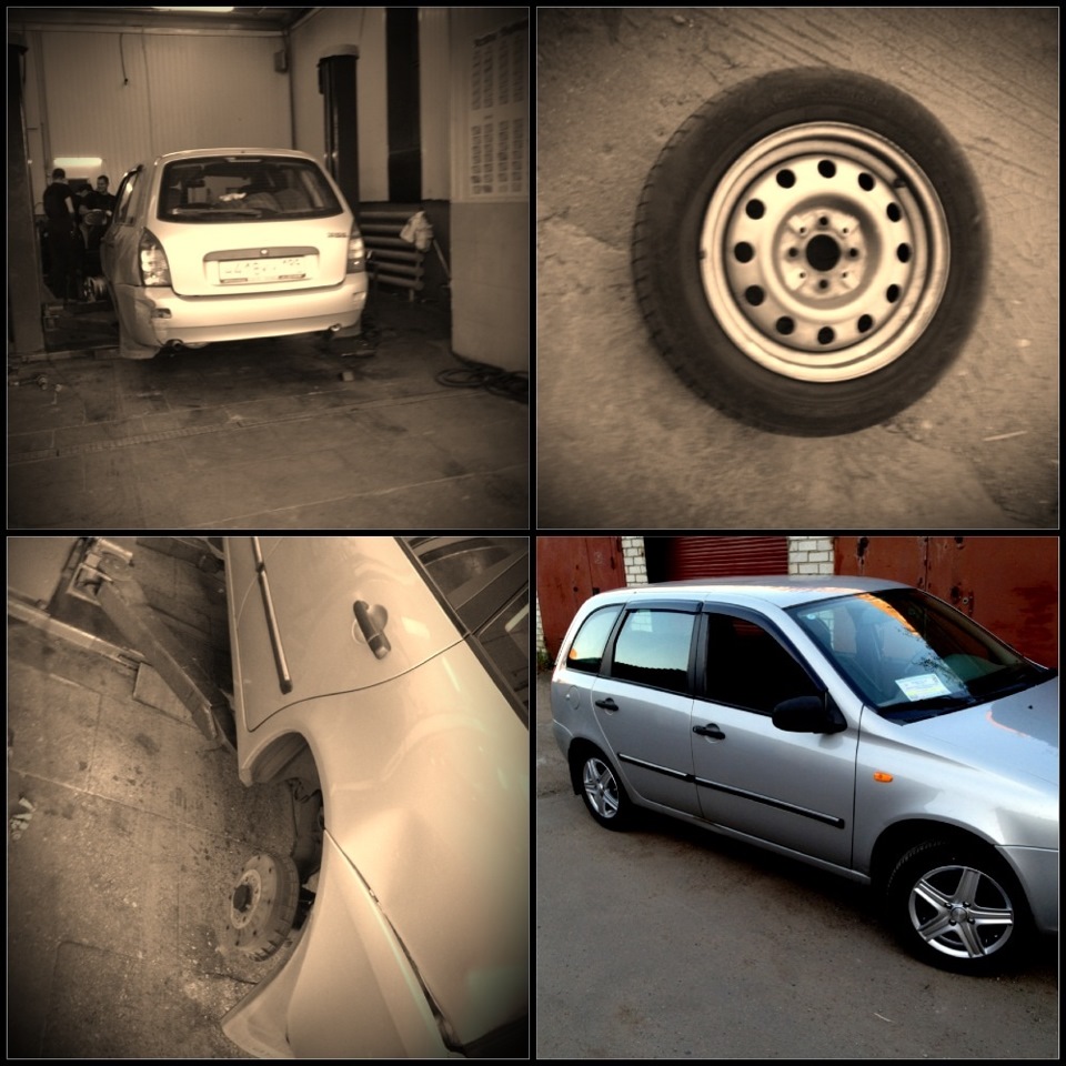 Решетка радиатора. Забавно. — Lada Калина Универсал (1G), 1,6 л, 2008 ...