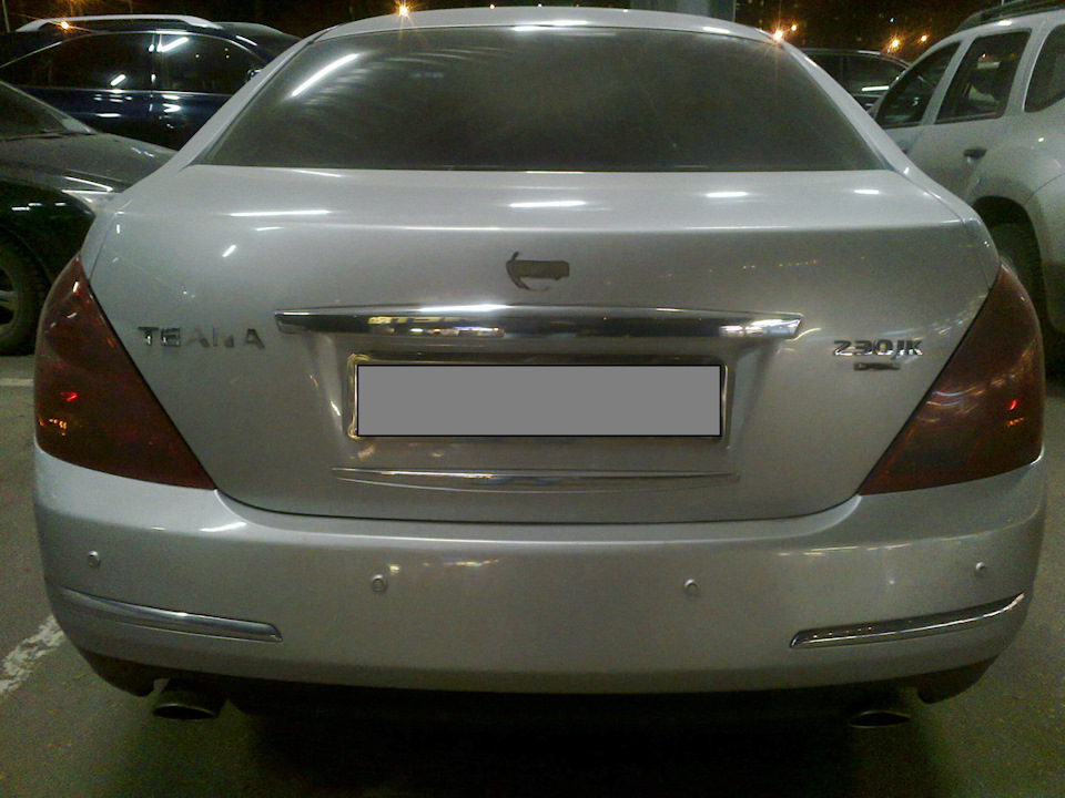 Как оттереть остатки двухстороннего скотча. — Nissan Teana (J31), 2,3 л ...