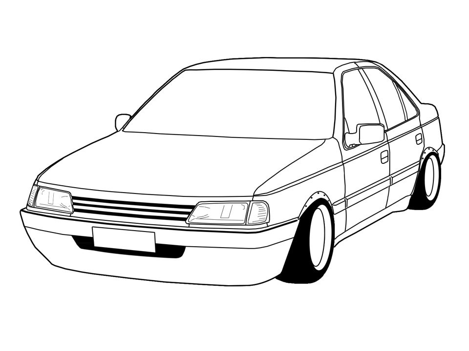 Чертеж peugeot 406