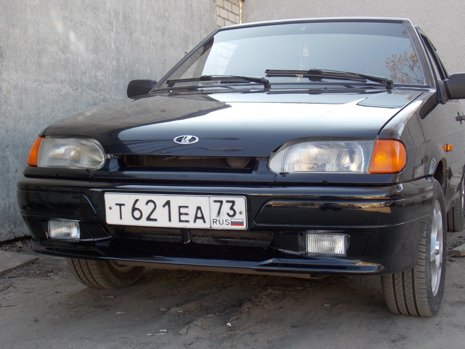 Бампер передний Самара с ПТФ — Lada 2114, 1,5 л, 2010 года | кузовной ...
