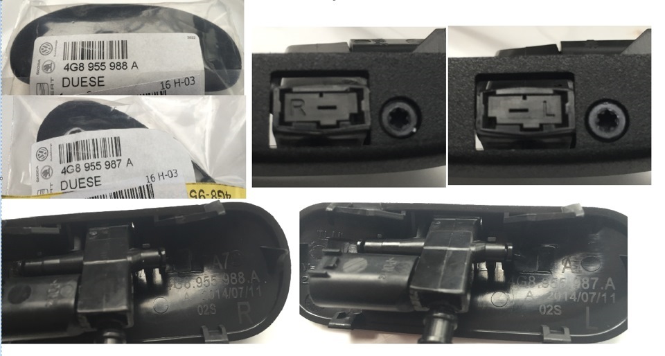 ☑ установка: струйно-веерные форсунки от A7 — Audi A4 Allroad (B8), 2 л ...
