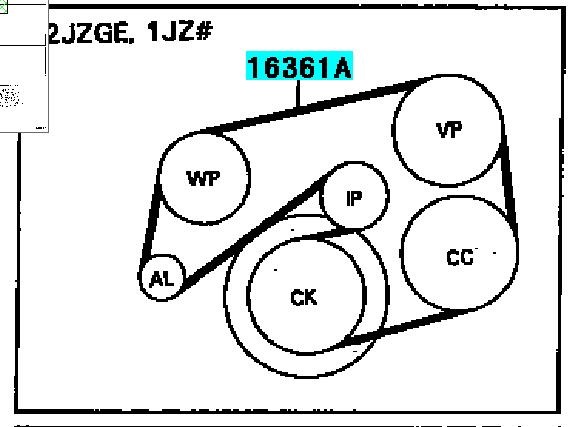 2az приводной ремень схема