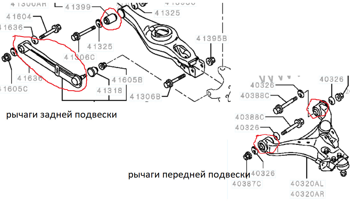 Схема подвески митсубиси паджеро 4