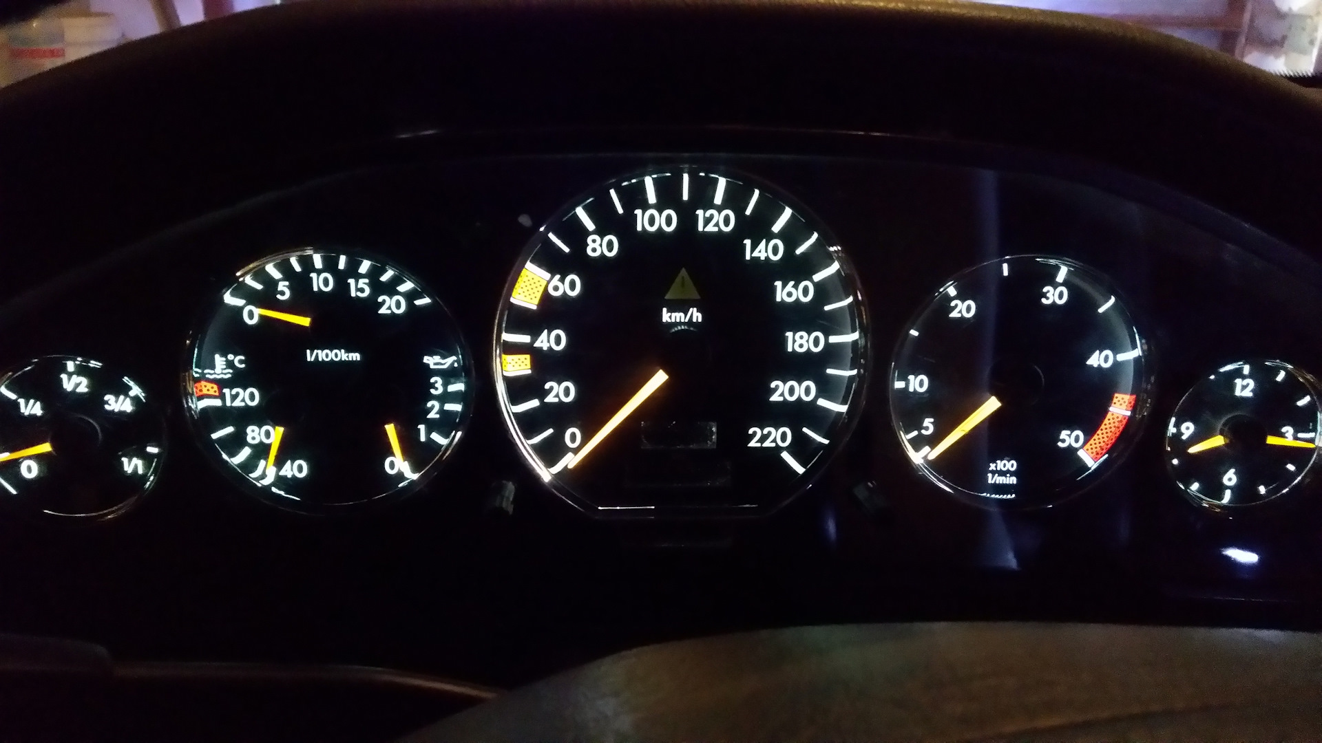 Замена щитка, и тюнинг приборки — Mercedes-Benz S-class (W140), 3,5 л ...