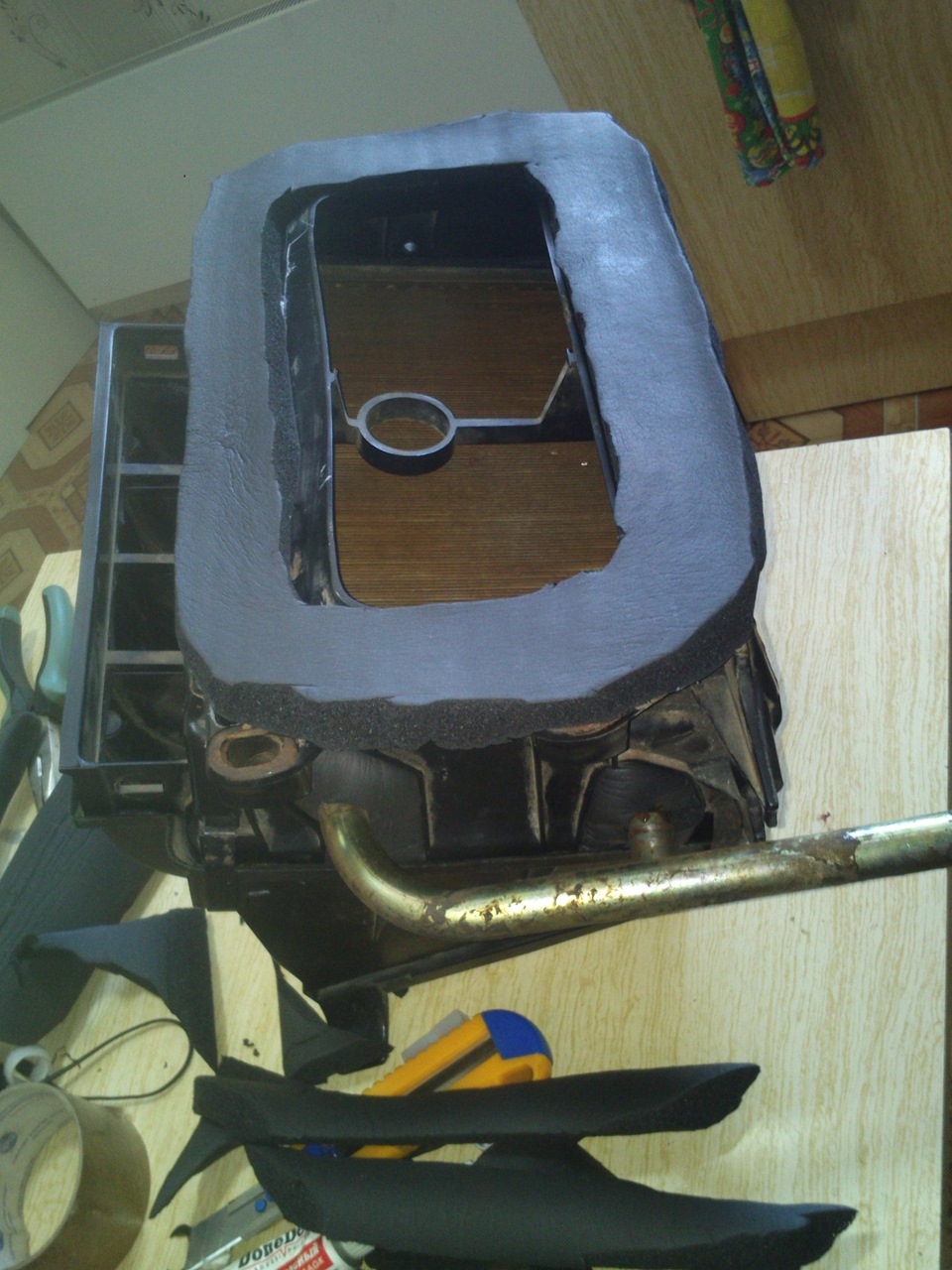 Теперь и в моей ниве печка от восьмерки. — Lada 4x4 3D, 1,5 л, 1994 ...