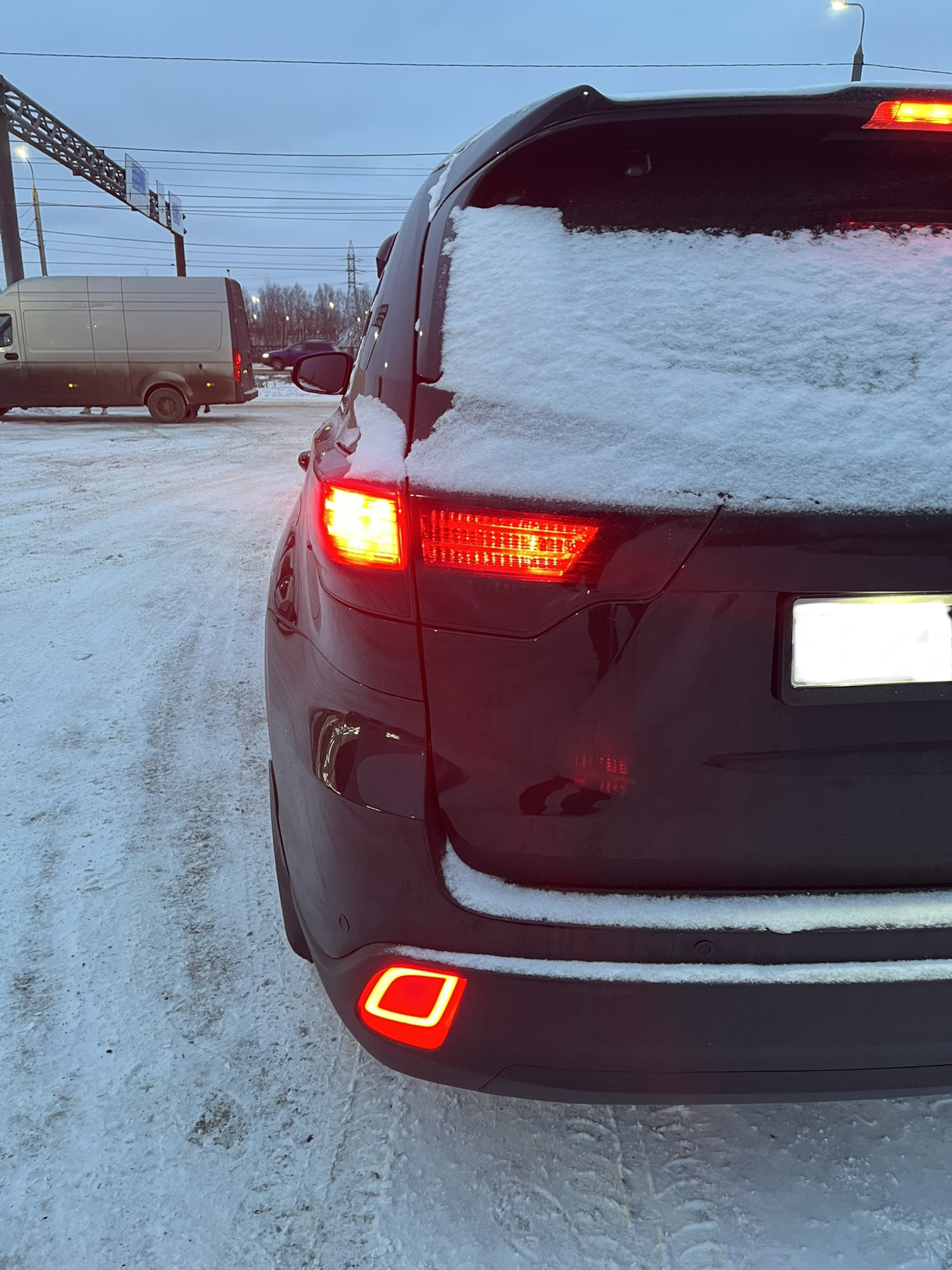 Диодные габариты и стоп сигналы. — Toyota Highlander (XU50), 3,5 л ...