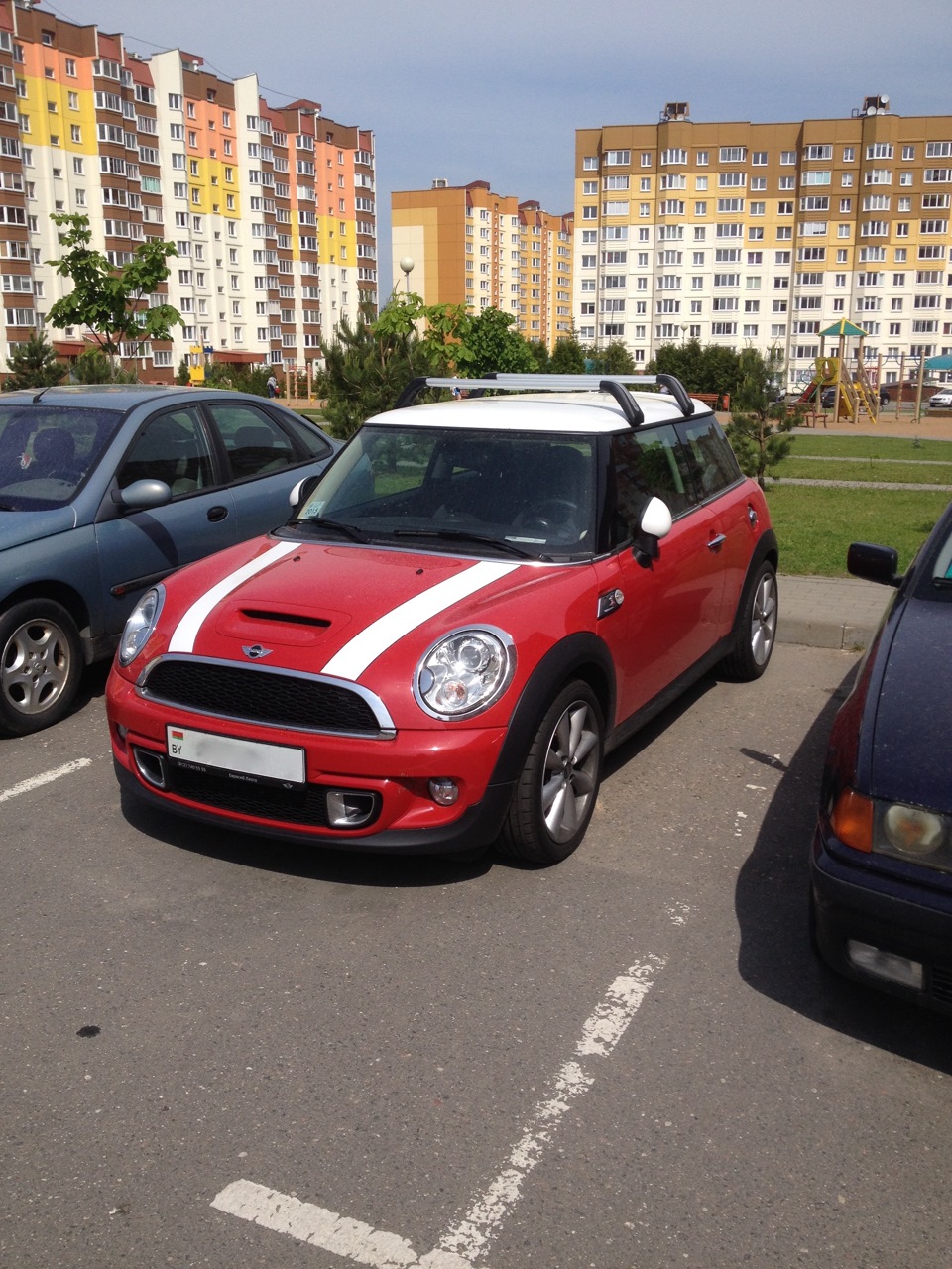 Багажник на крышу — MINI Cooper S Mk II, 1,6 л, 2013 года | аксессуары |  DRIVE2