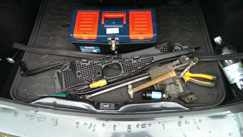 доработка трапеции дворников — Dacia Logan (1G), 1,4 л., 2006 года ...